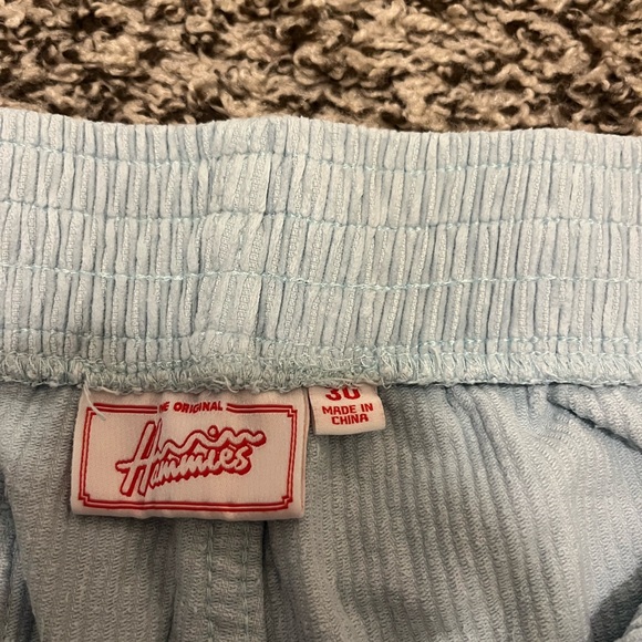 Hammies High Waist Corduroy Shorts Set- Light Blue and Dark Green - Picture 5 of 6